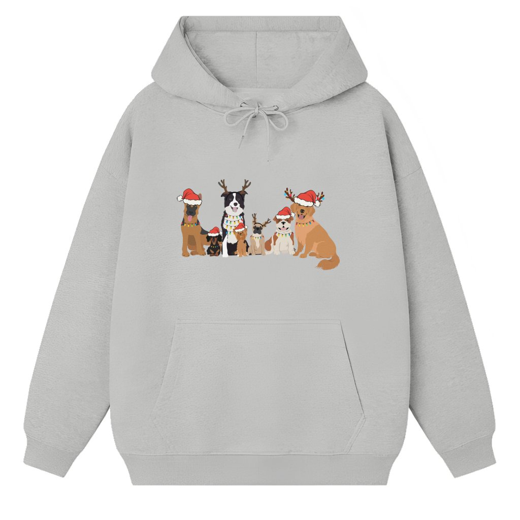 Funny Dog Hoodie – Christmas Holiday Gift for Dog Mom - front view