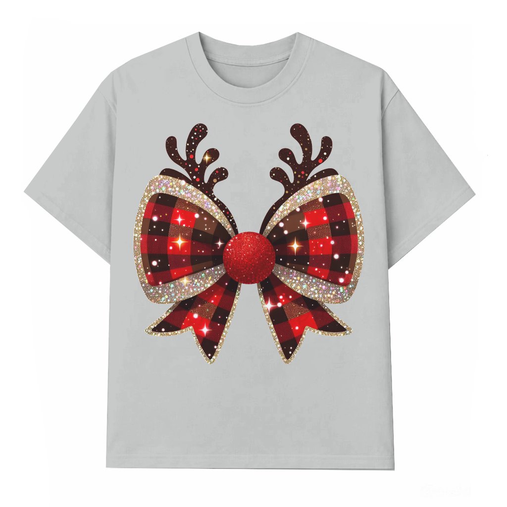 Coquette Bow T-shirt – Christmas Gift for Women Cute Trendy - front view