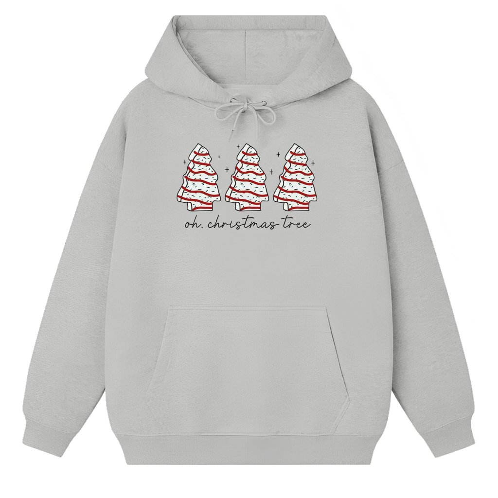 Cute Christmas Cakes Hoodie – Christmas Holiday Gift for Her Retro - front view