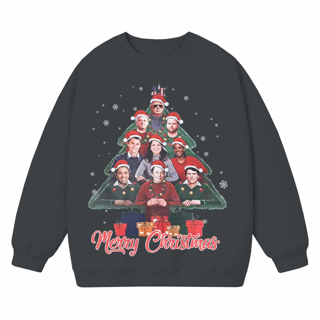 Merry Christmas Sweatshirt – Christmas Gift Cozy Winter - front view