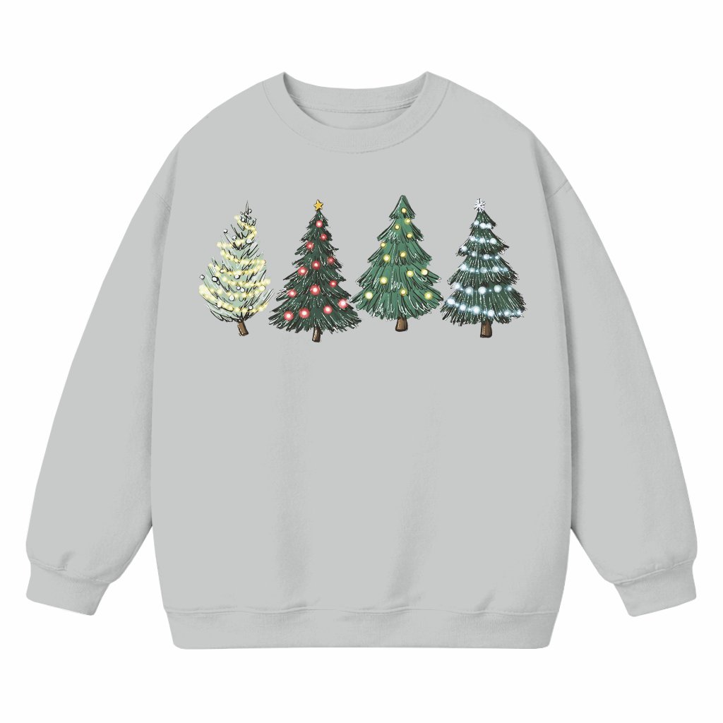 Cute Christmas Tree Sweatshirt – Christmas Gift for Women Winter - front view