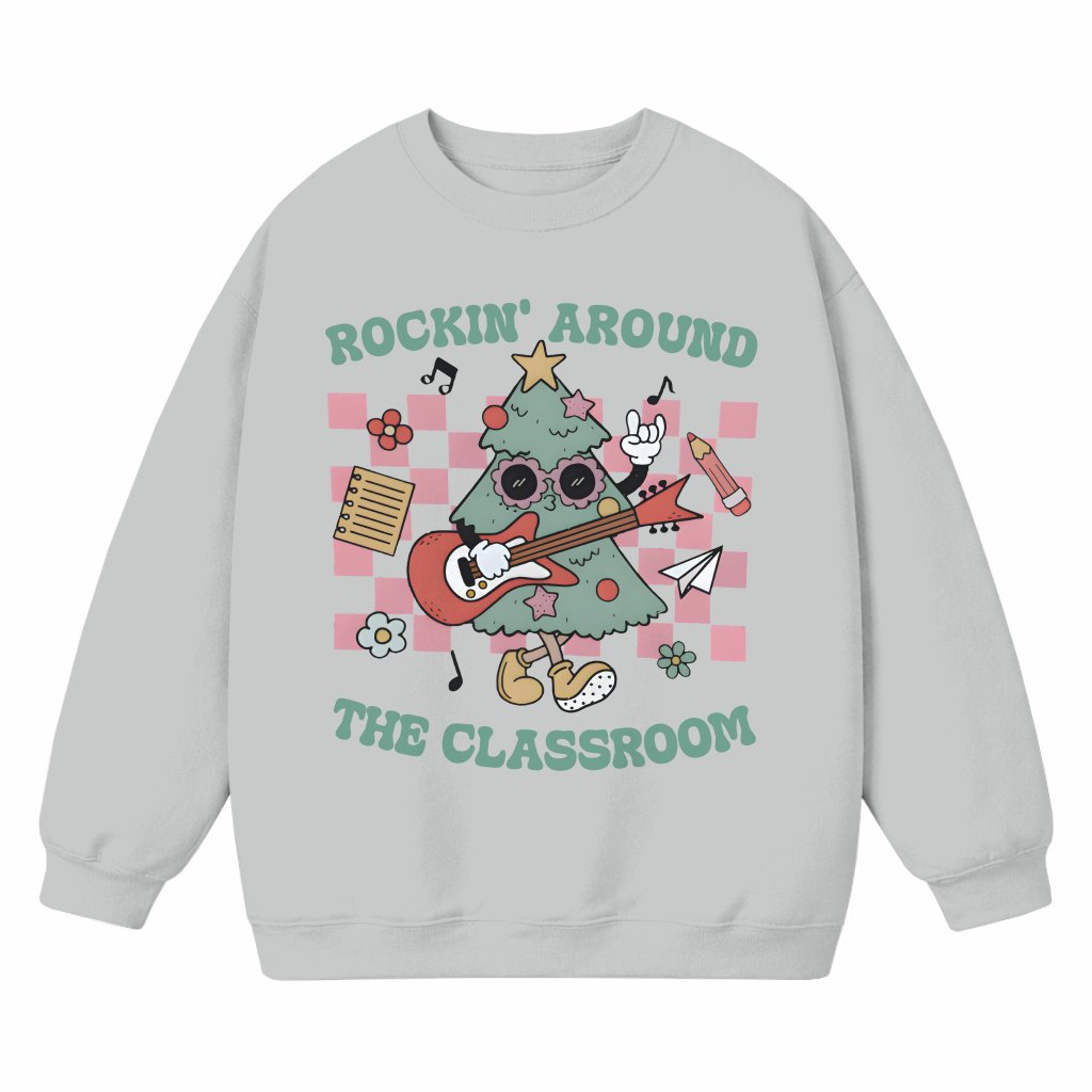 Funny Teacher Sweatshirt – Christmas Gift for Teacher Classroom Style - front view