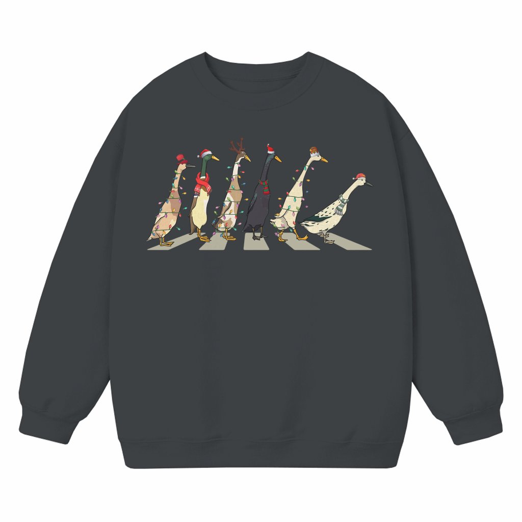 Funny Ducks Sweatshirt – Christmas Gift for Women Farm Animal Lover - front view