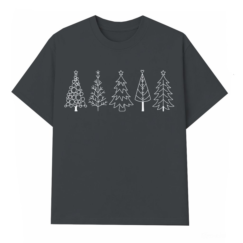 Christmas Tree T-shirt – Christmas Gift for Women Cute Festive - front view