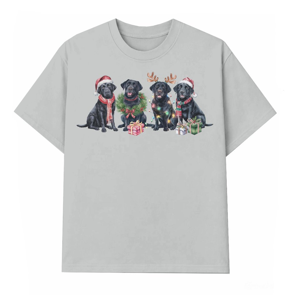 Funny Black Labrador T-Shirt – Christmas Gift for Dog Lover - front view