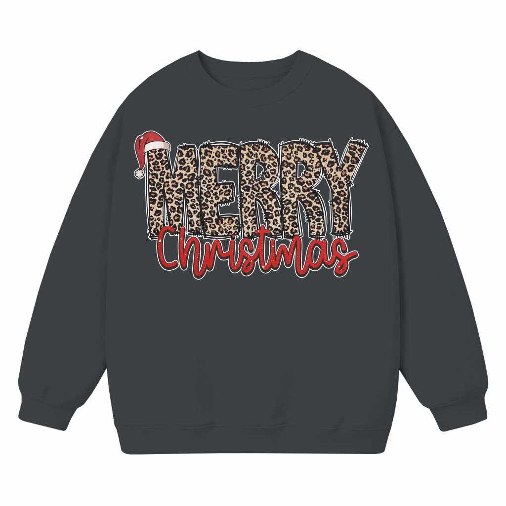 Cute Leopard Sweatshirt – Christmas Gift for Mom - front view