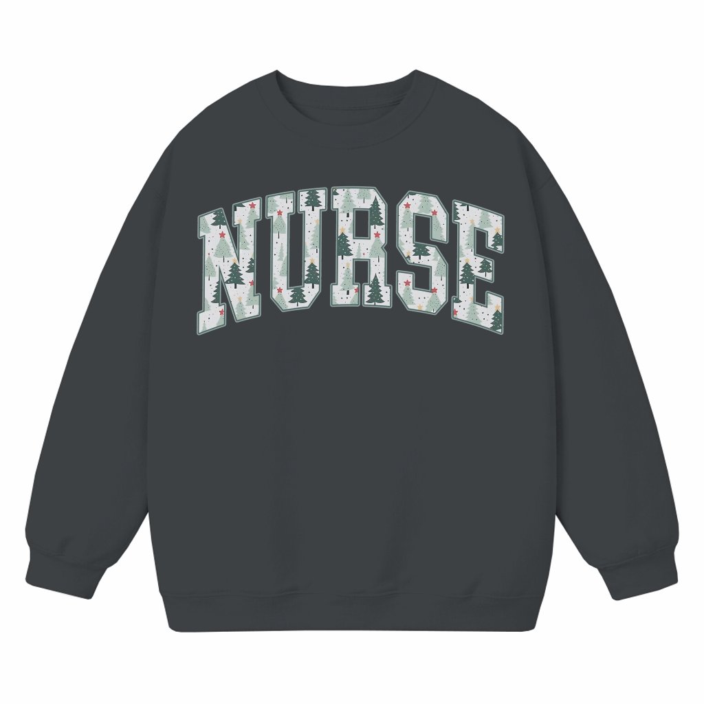 Cute Nurse Sweatshirt – Christmas Gift for RN Staff Trendy - front view