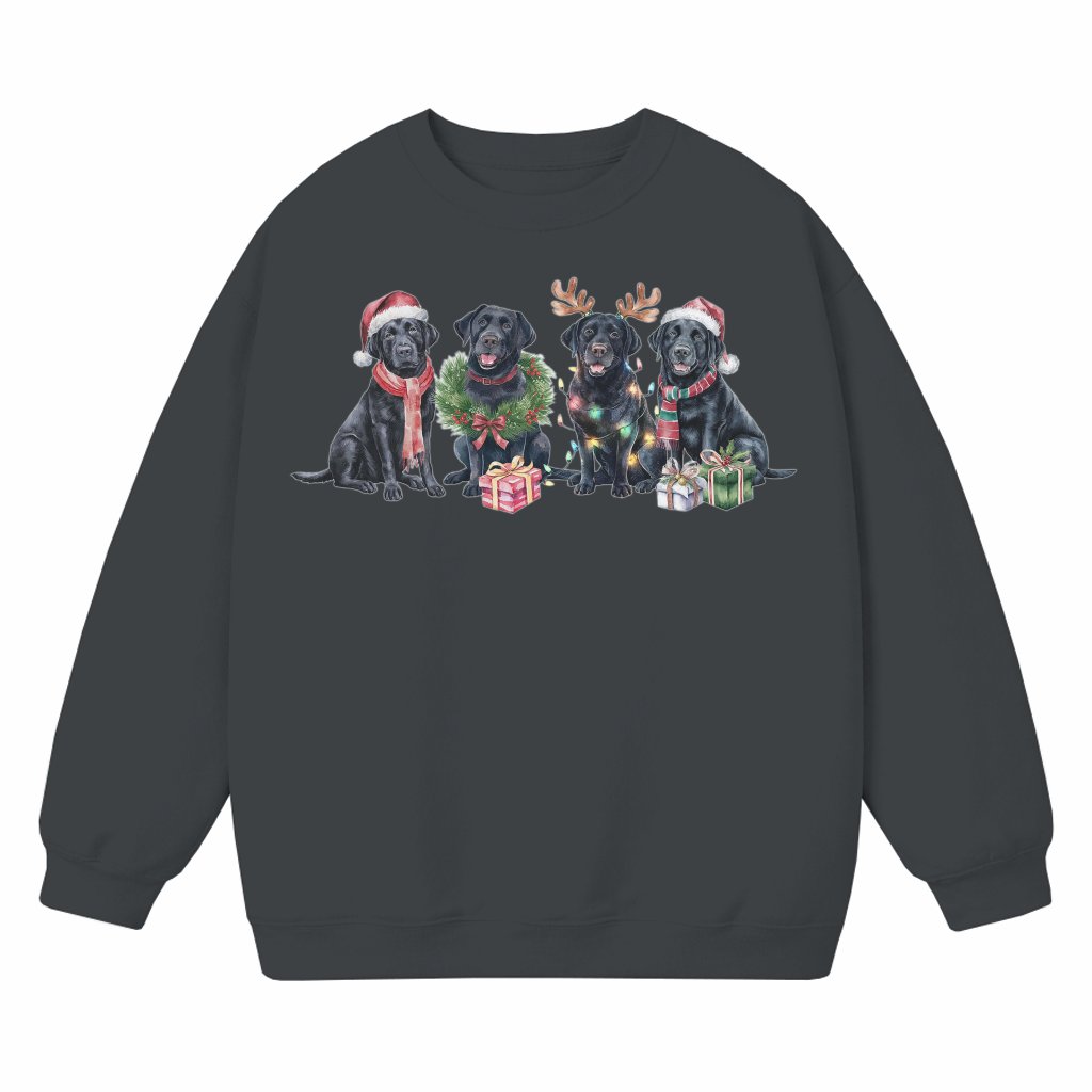 Funny Black Labrador Sweatshirt – Christmas Gift for Dog Lover - front view