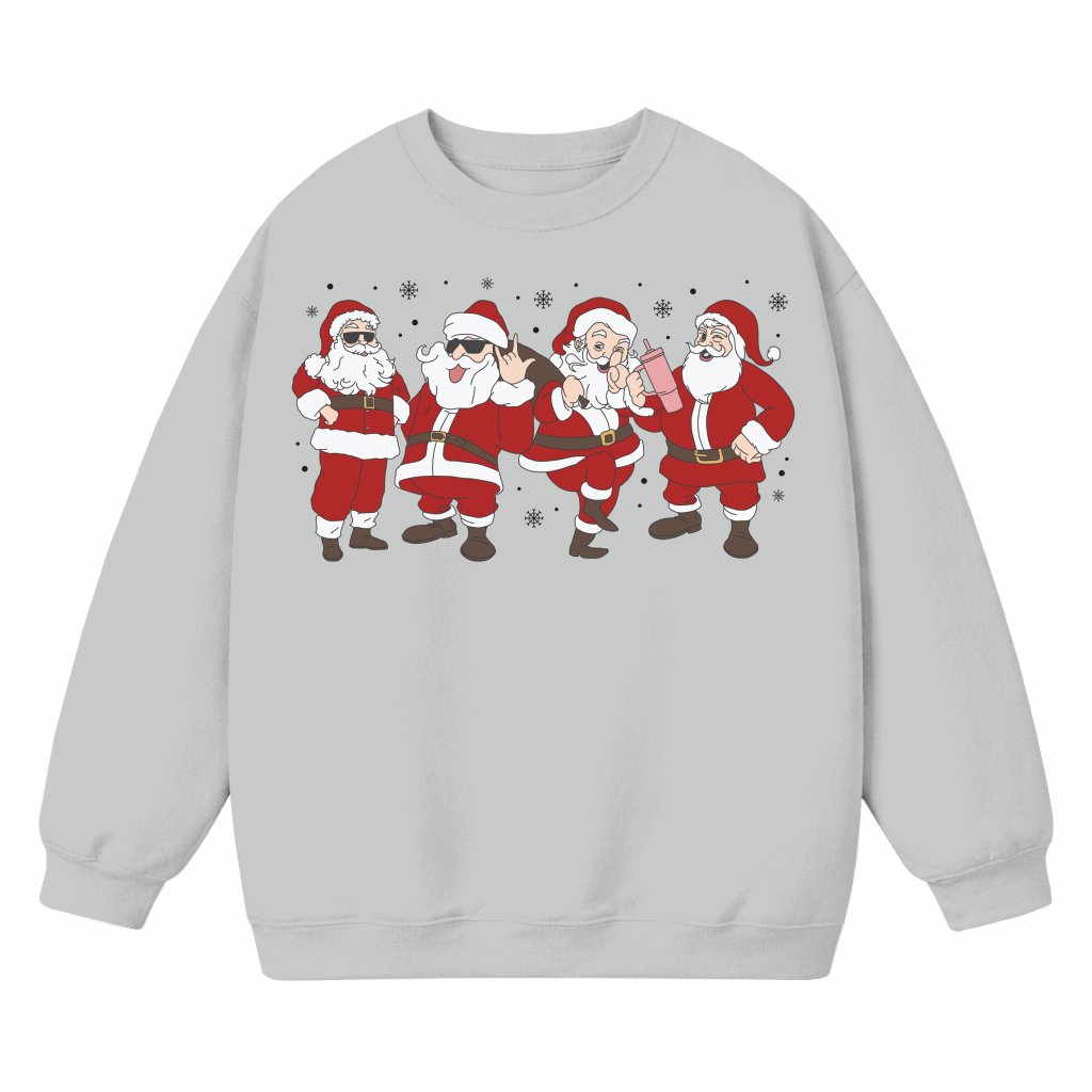 Funny Jolly Santa Sweatshirt – Retro Christmas Gift - front view