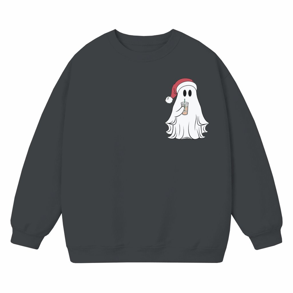 Christmas Ghost Sweatshirt – Christmas Gift Cute Trendy - front view
