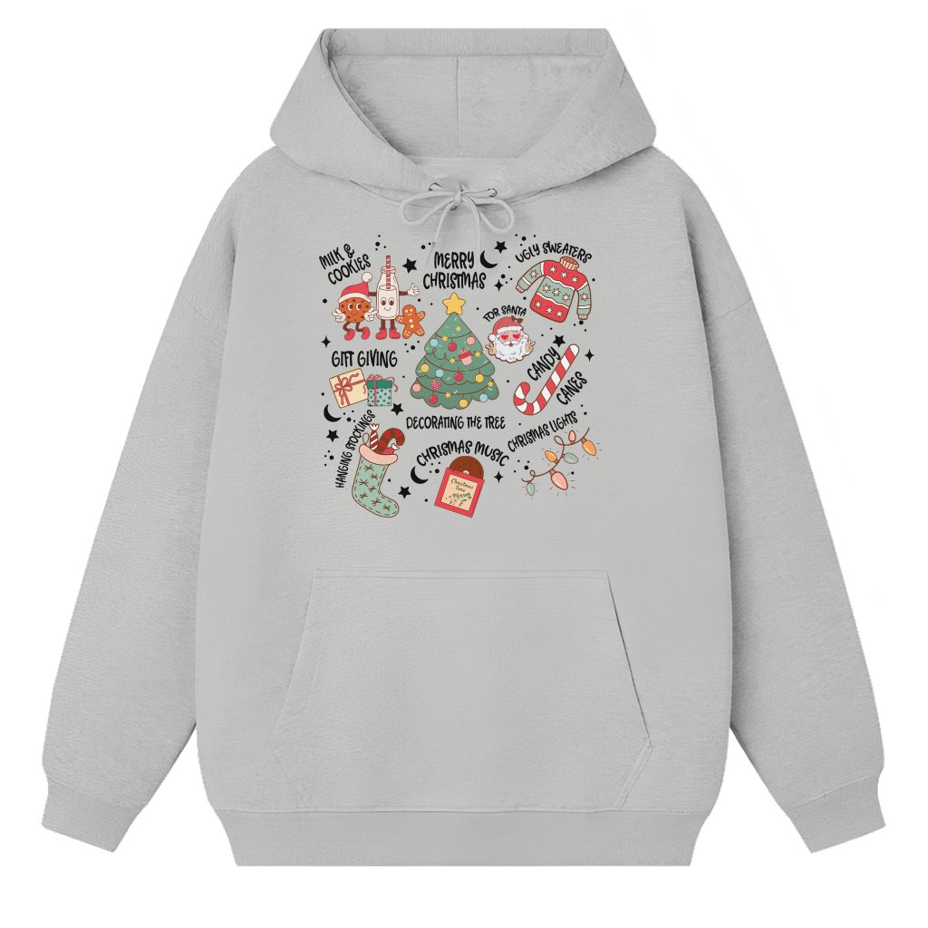 Cute Christmas Activities Hoodie – Christmas Gift for Holiday Enthusiasts - front view
