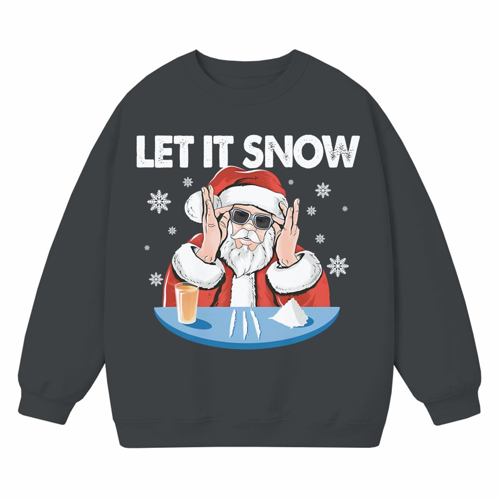 Funny Let It Snow Sweatshirt – Christmas Gift for Couple - front view