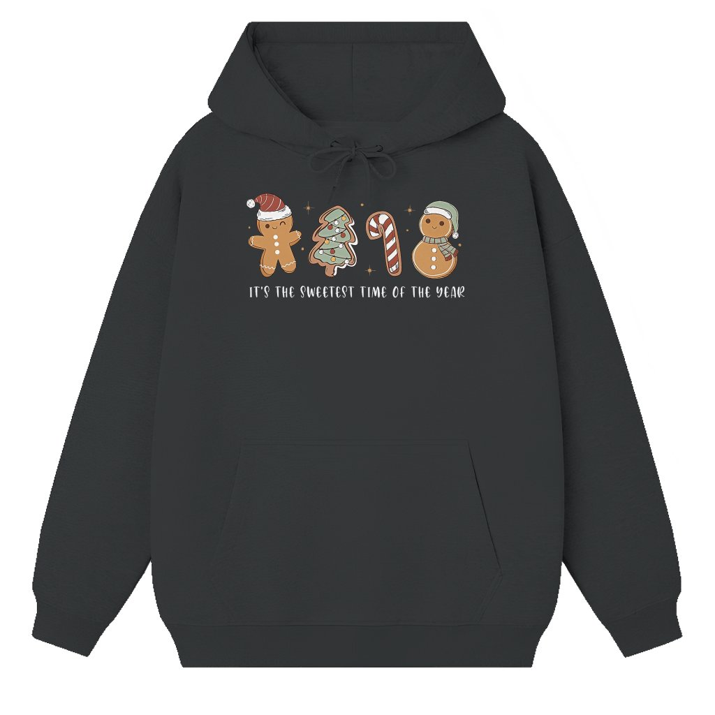 Cute Gingerbread Cookie Hoodie – Christmas Gift for Women - front view