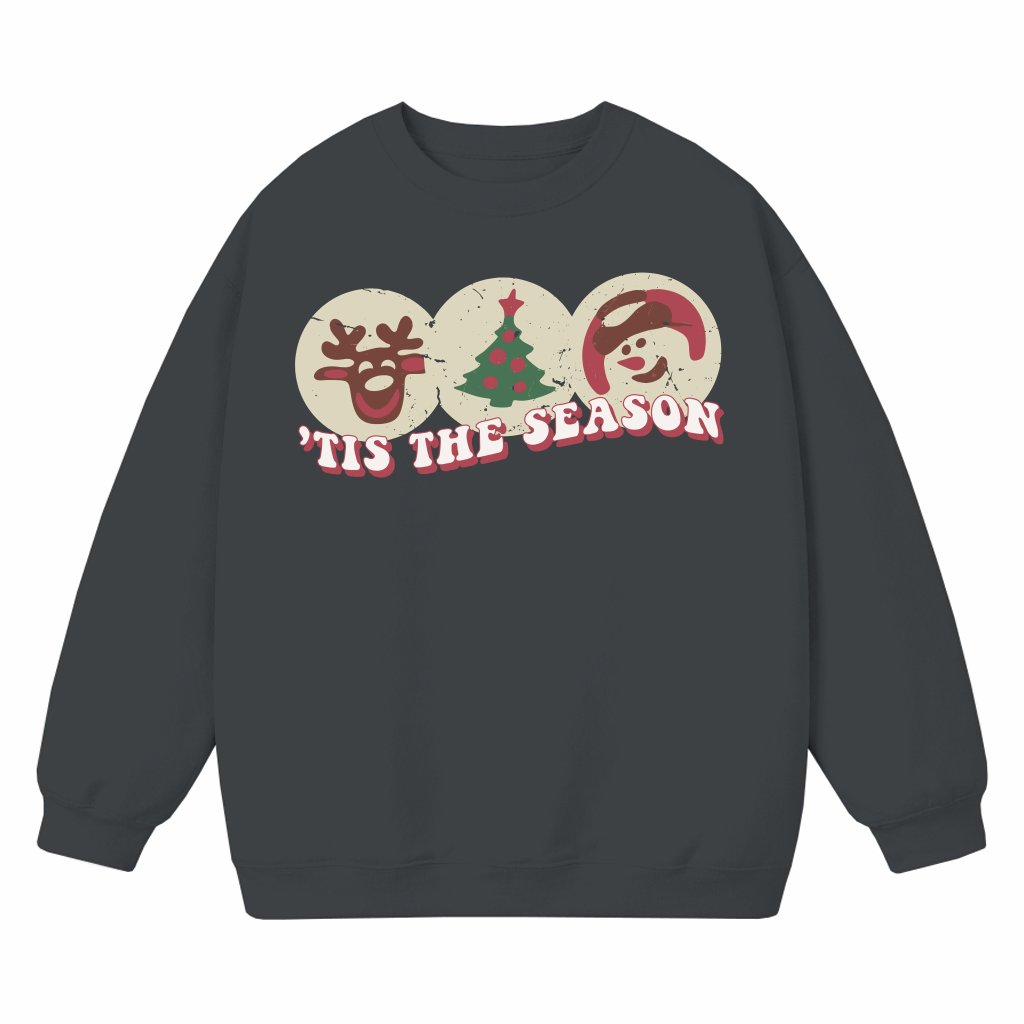 Tis The Season Cookies Sweatshirt – Christmas Gift Cute - front view