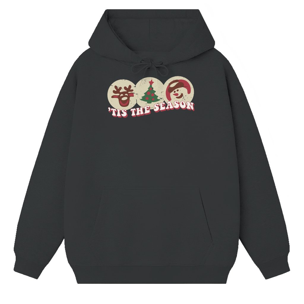 Tis The Season Holiday Cookies Hoodie – Christmas Gift Cute - front view