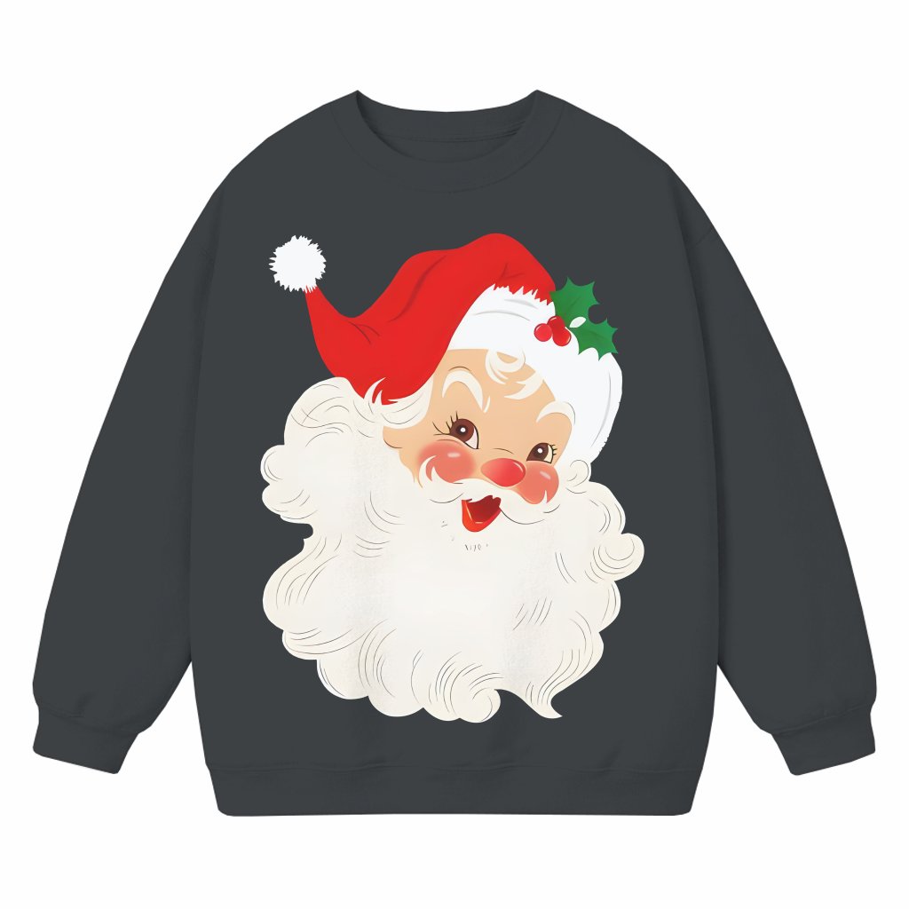 Vintage Santa Claus Sweatshirt – Christmas Gift for Men Women Retro - front view
