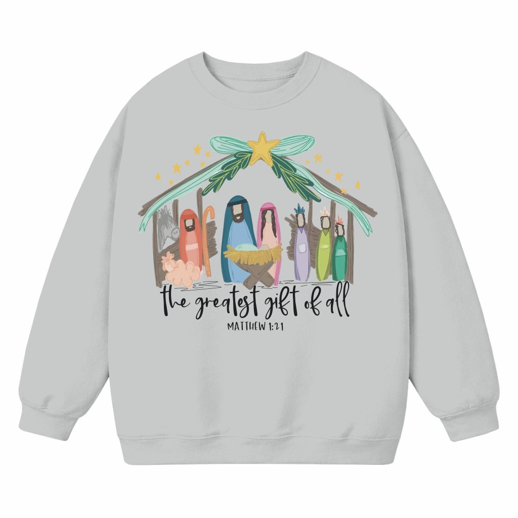 Jesus Bible Verse Sweatshirt – Christmas Gift for Women Christian - front view