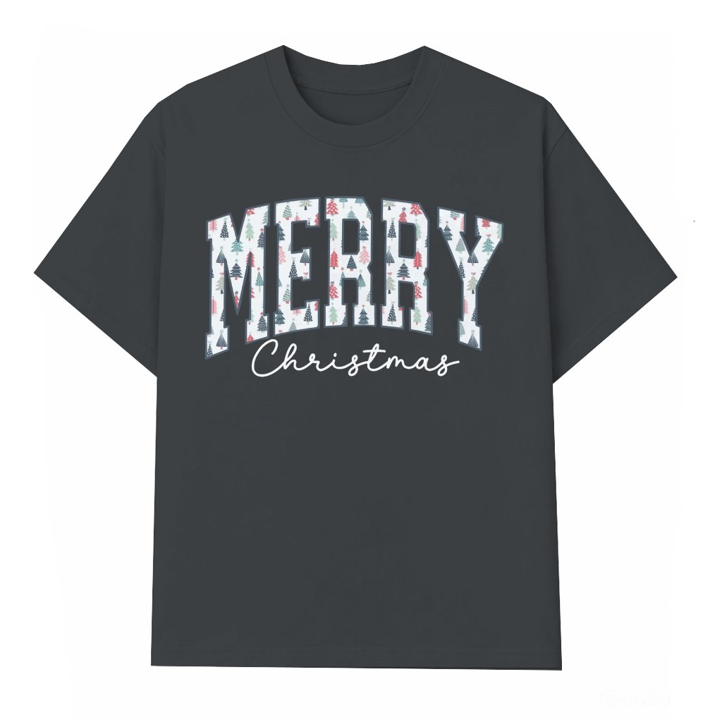 Cute Merry Christmas T-shirt – Christmas Gift for Women Cozy - front view