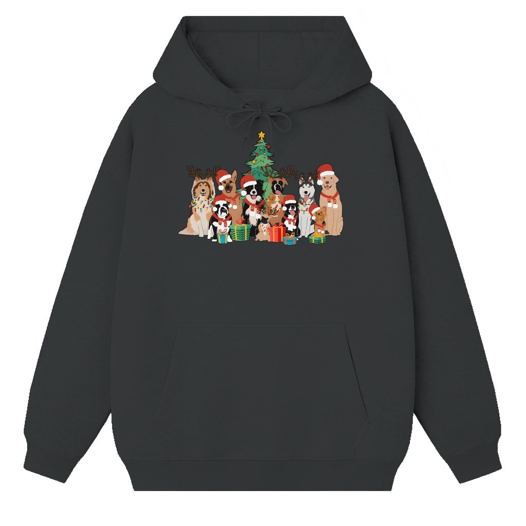 Cute Christmas Dogs Hoodie – Christmas Gift for Dog Lover - front view
