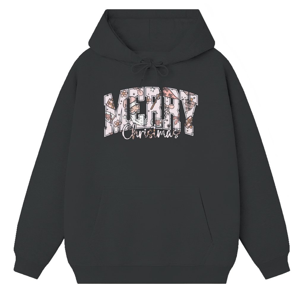 Cute Merry Christmas Hoodie – Christmas Gift for Women - front view