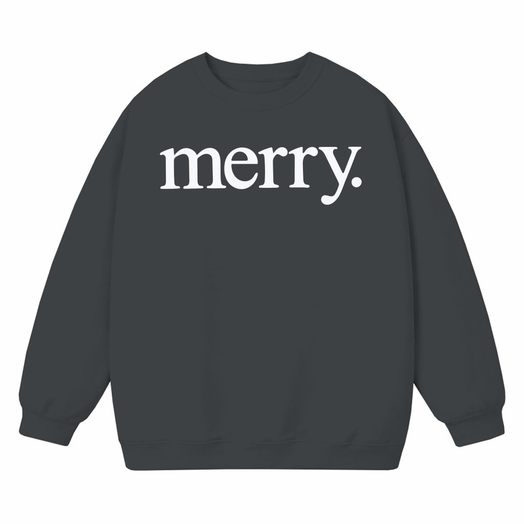 Merry Christmas Sweatshirt – Christmas Gift for Women Trendy Crewneck - front view