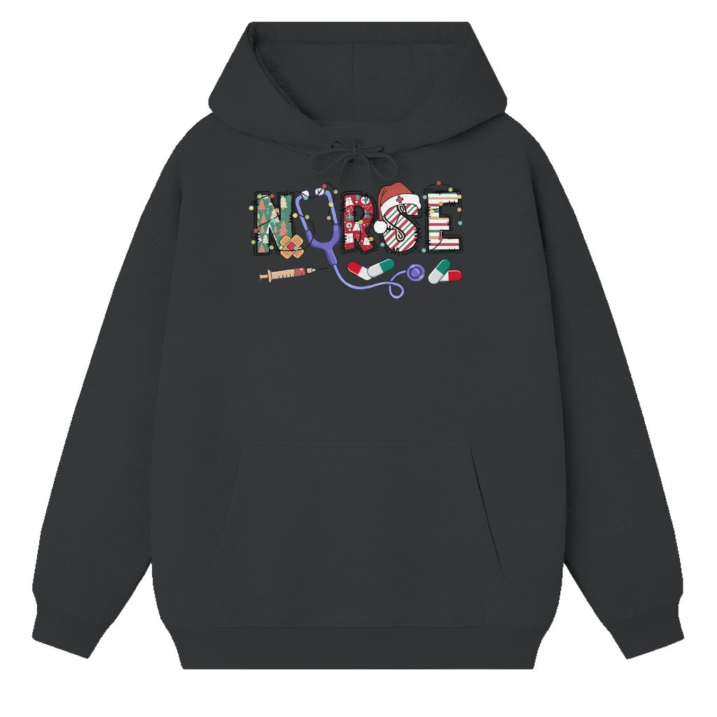 Stethoscope Hoodie – Christmas Gift for Nurse Cozy - front view