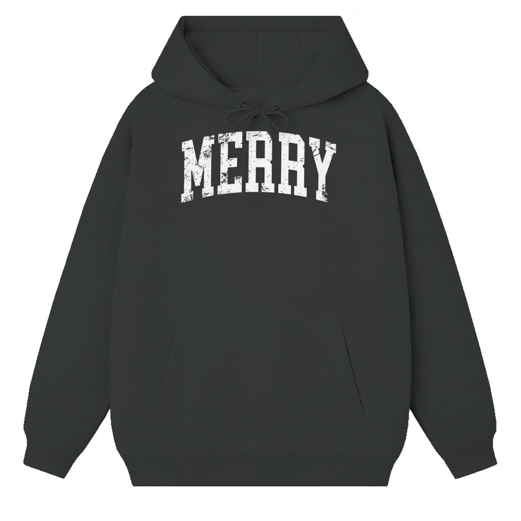 Retro Merry Christmas Hoodie – Christmas Holiday Gift for Women Festive - front view