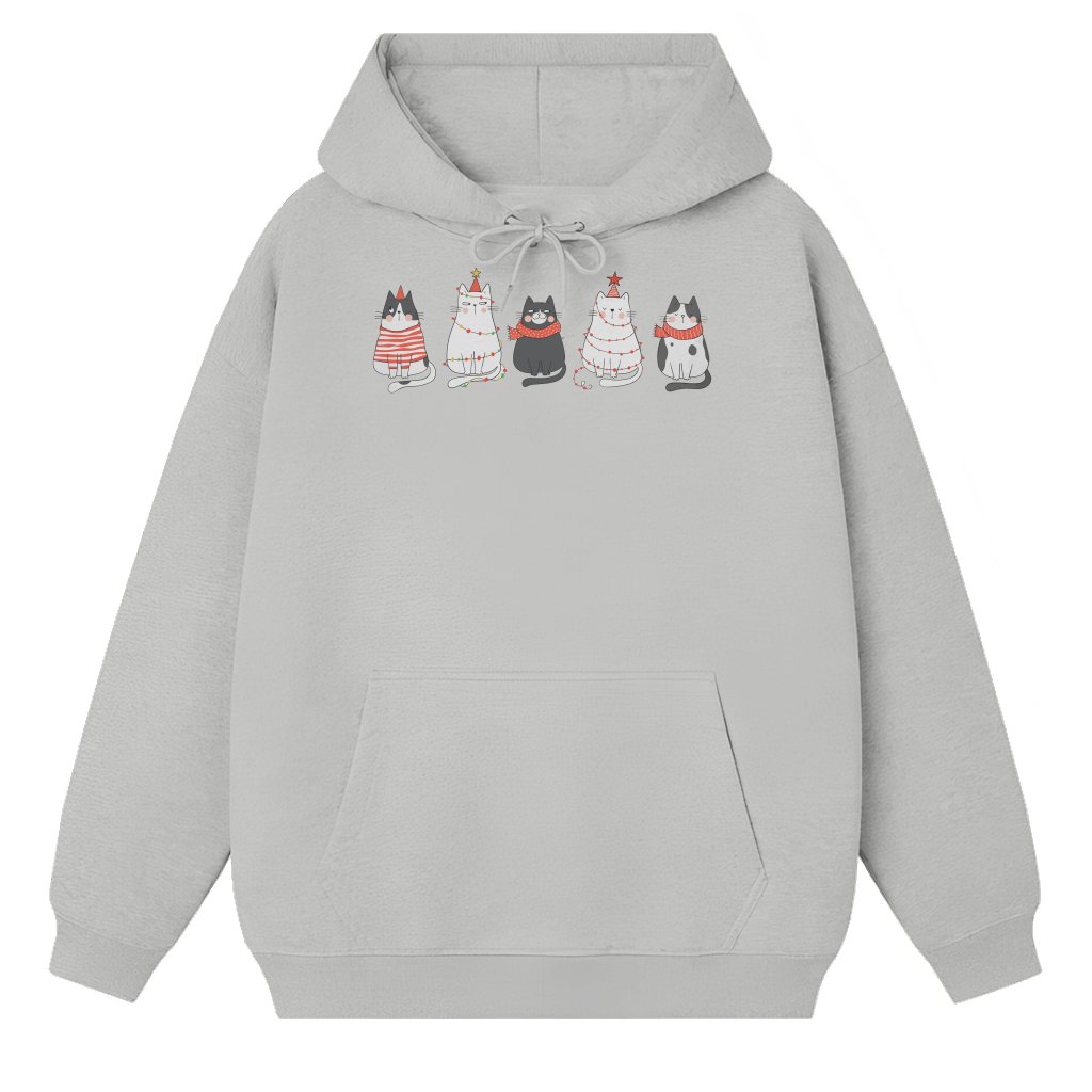 Cute Cat Hoodie – Christmas Gift for Cat Lovers - front view