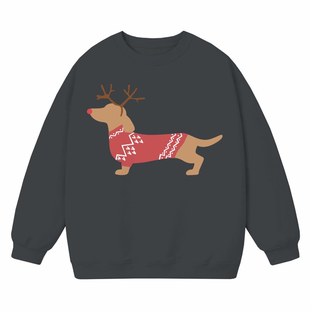 Dachshund Sweatshirt – Christmas Gift for Dog Moms - front view