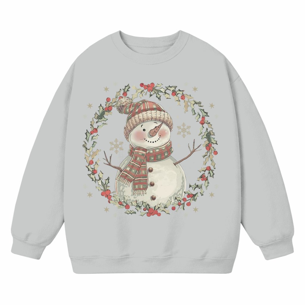 Cute Snowman Sweatshirt – Christmas Gift for Women Trendy Winter - front view