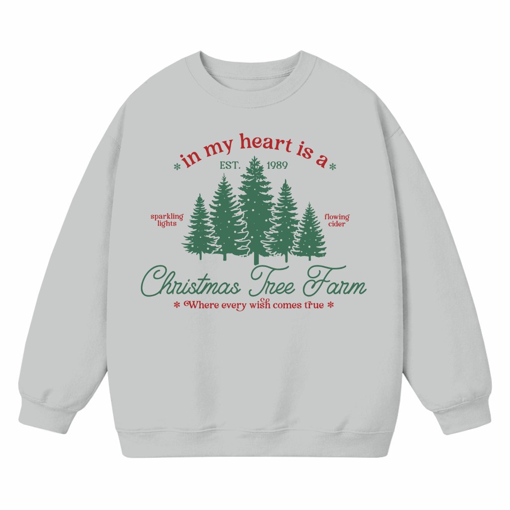 Christmas Tree Farm Sweatshirt – Christmas Gift for Women Crewneck Cozy Trendy - front view