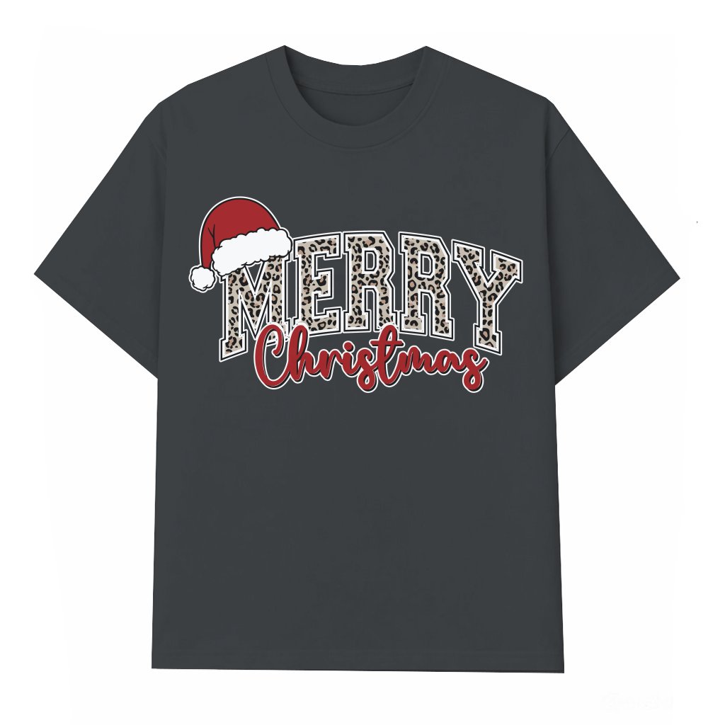 Merry Christmas Cute Winter T-shirt – Christmas Gift Retro Trendy - front view