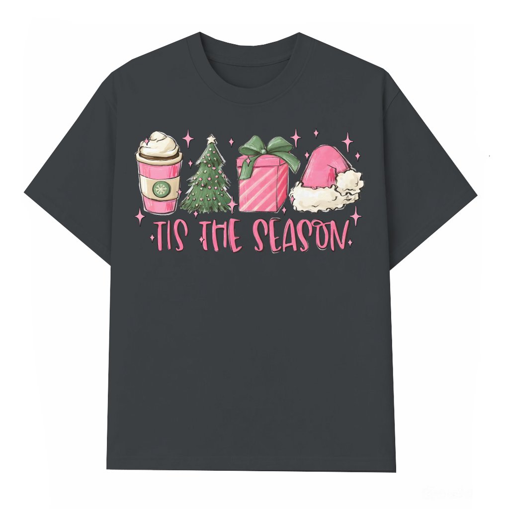 Pink Vintage T-shirt – Christmas Gift for Women - front view