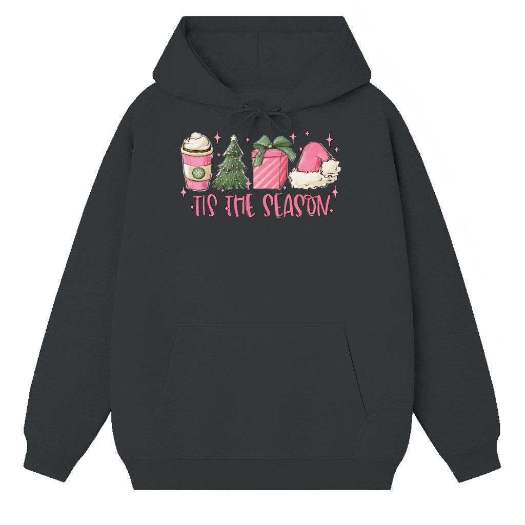 Cute Pink Vintage Hoodie – Christmas Gift for Women - front view