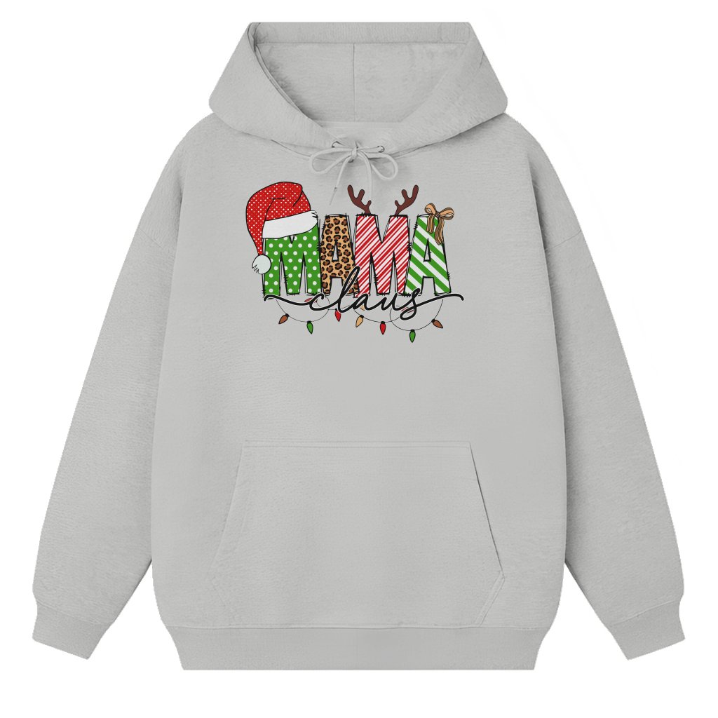 Mama Claus Hoodie – Christmas Gift for Mama Cute - front view