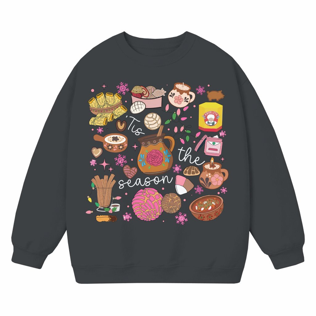 Mexican Christmas Tis The Season Sweatshirt – Christmas Gift for Women - front view