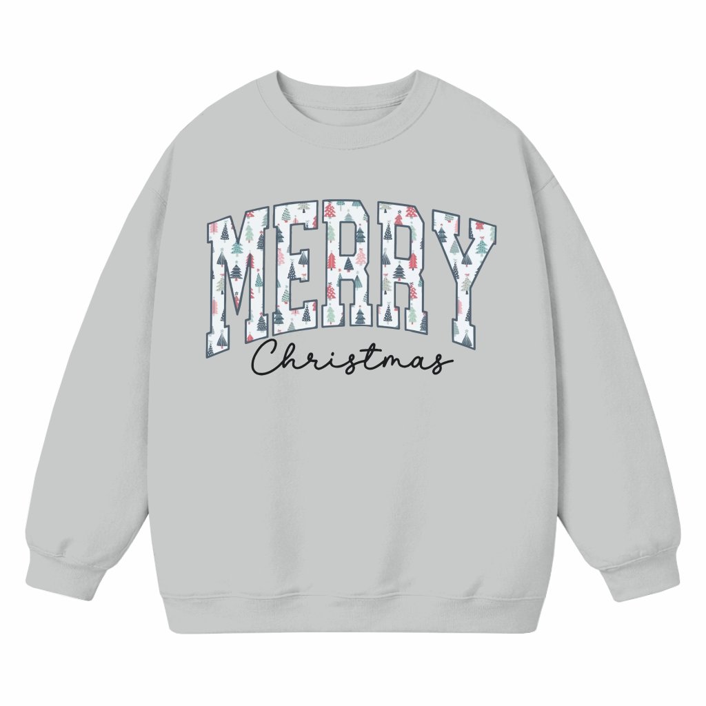 Cute Merry Sweatshirt – Christmas Gift for Her - front view
