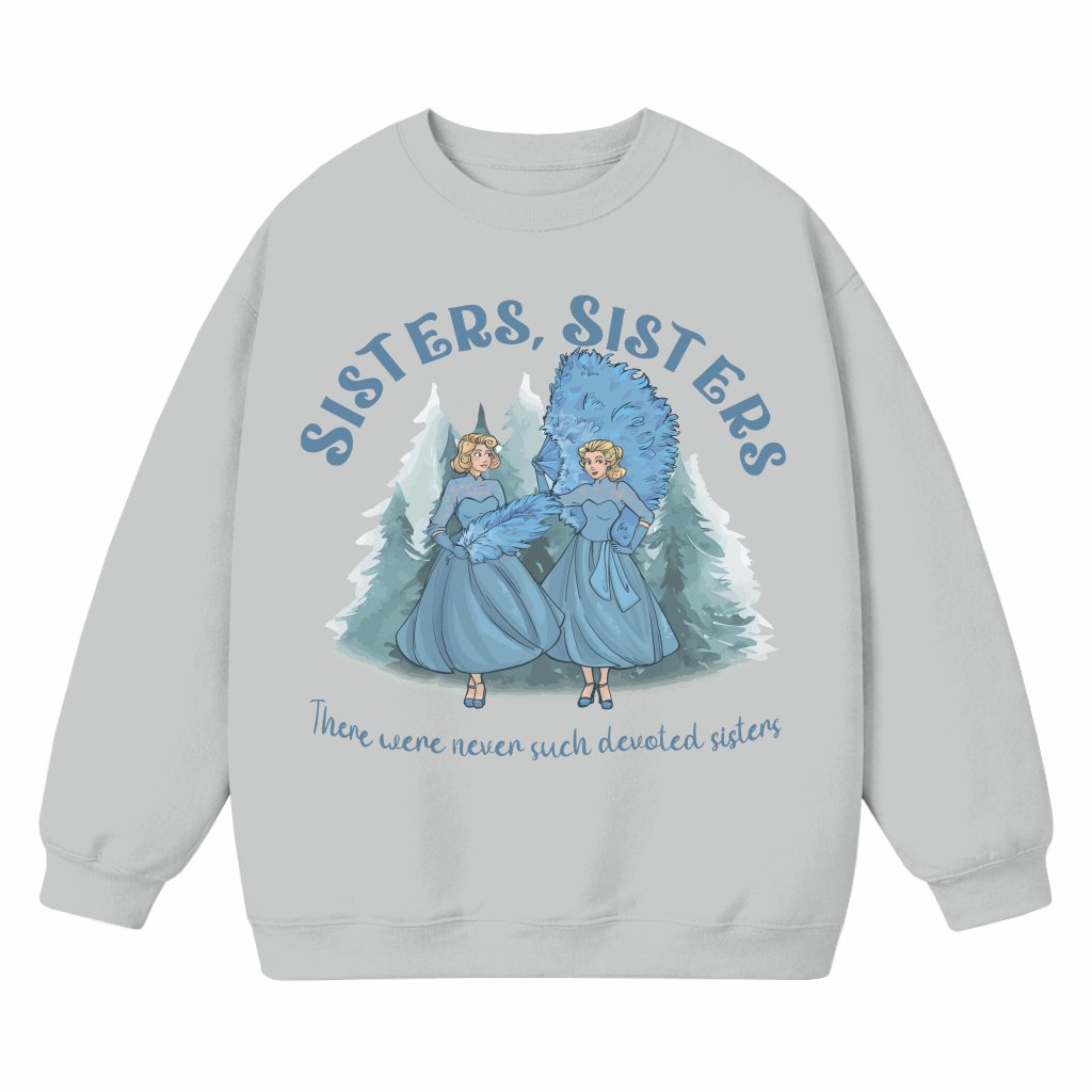 Groovy Sisters Sweatshirt – Christmas Gift for Sisters Cute - front view