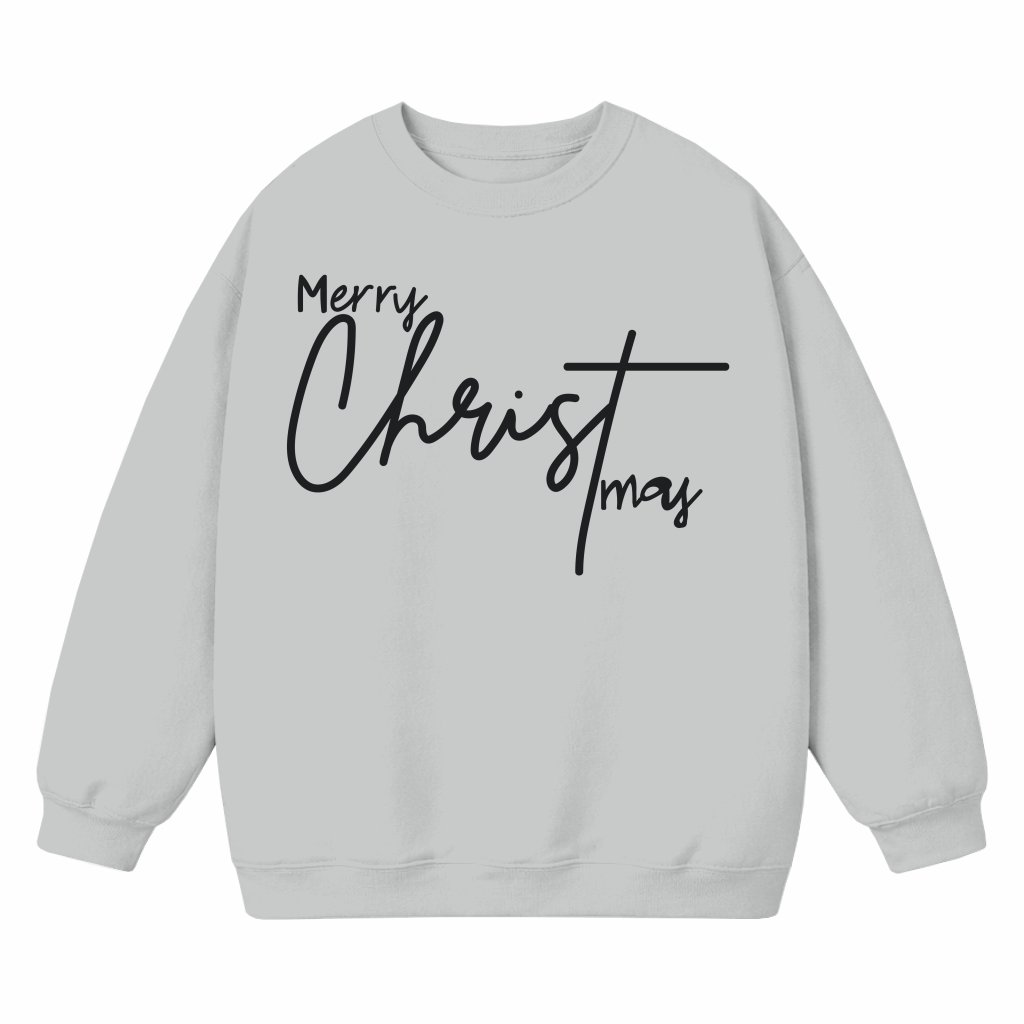 Merry Christmas Sweatshirt – Christmas Gift for Family Matching Cozy - front view
