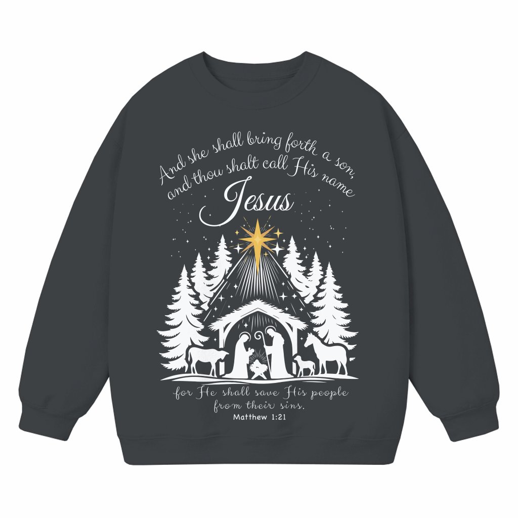 Jesus Is the Reason Sweatshirt – Christian Christmas Gift - front view