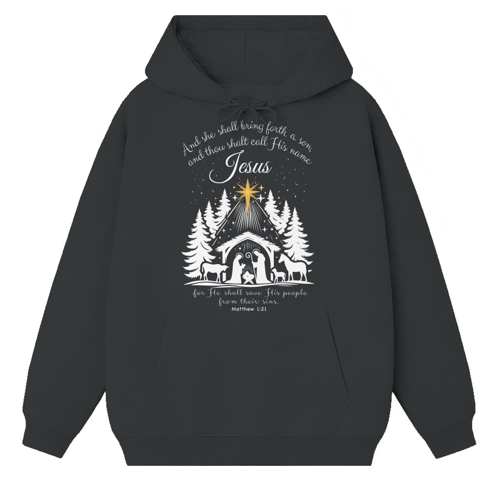 Uplifting Jesus Is the Reason for the Season Christian Christmas Hoodie - front view