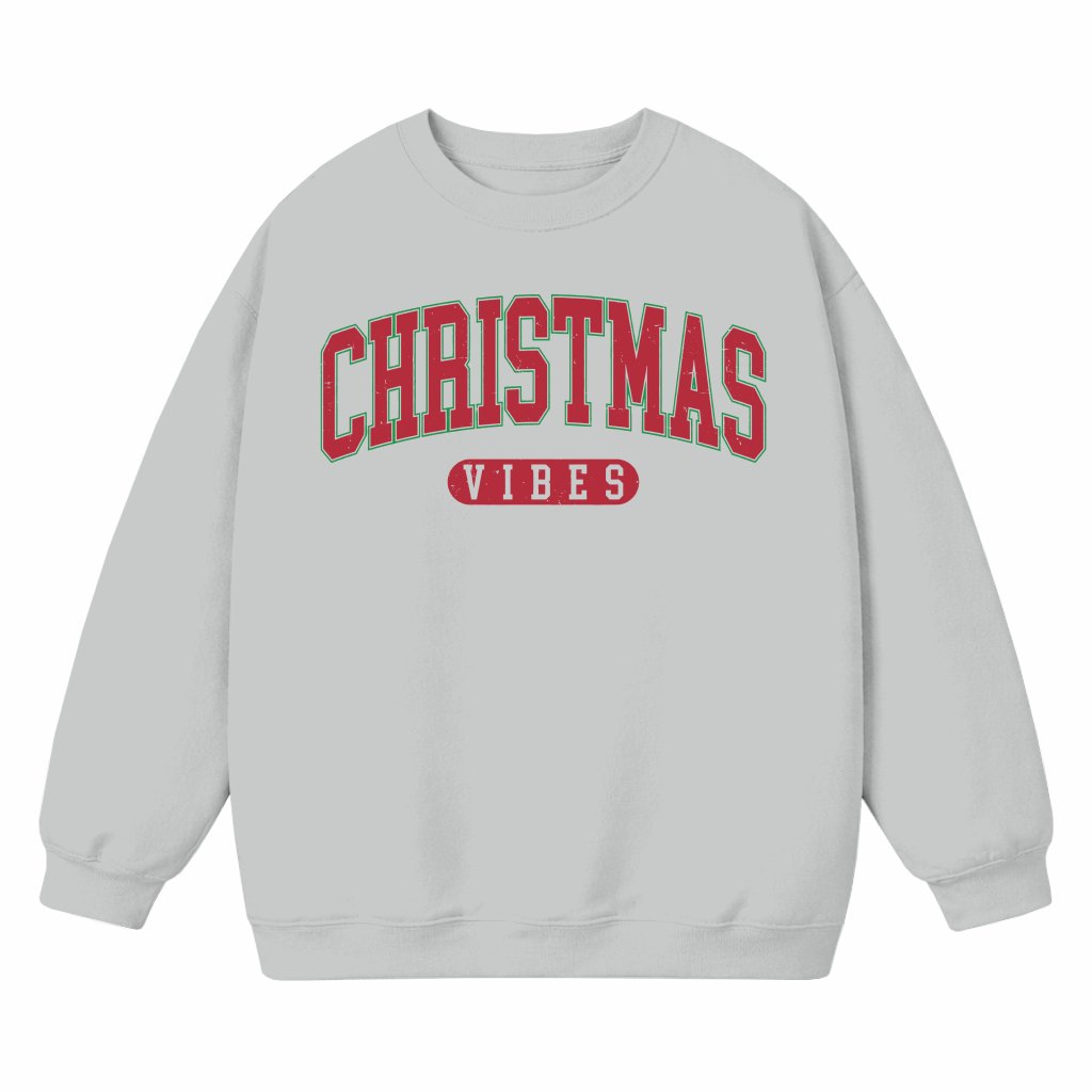 Cute Retro Christmas Vibes Sweatshirt – Christmas Gift - front view