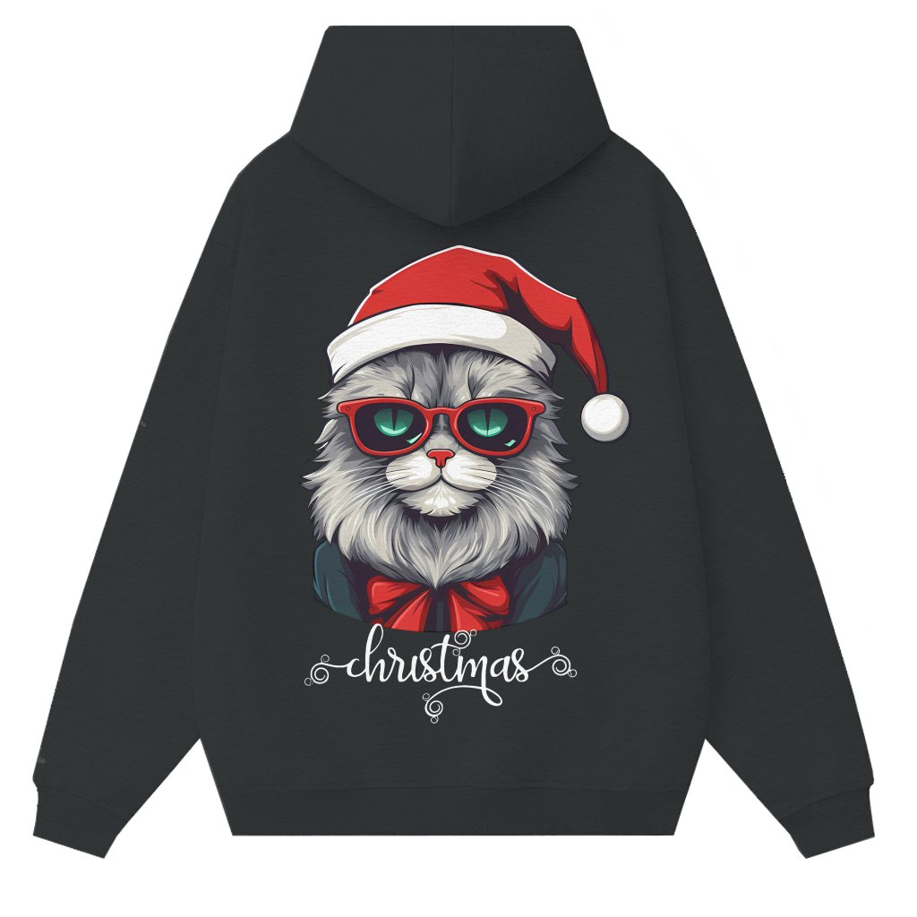 Funny Cat Hoodie – Christmas Gift for Cat Lovers - front view