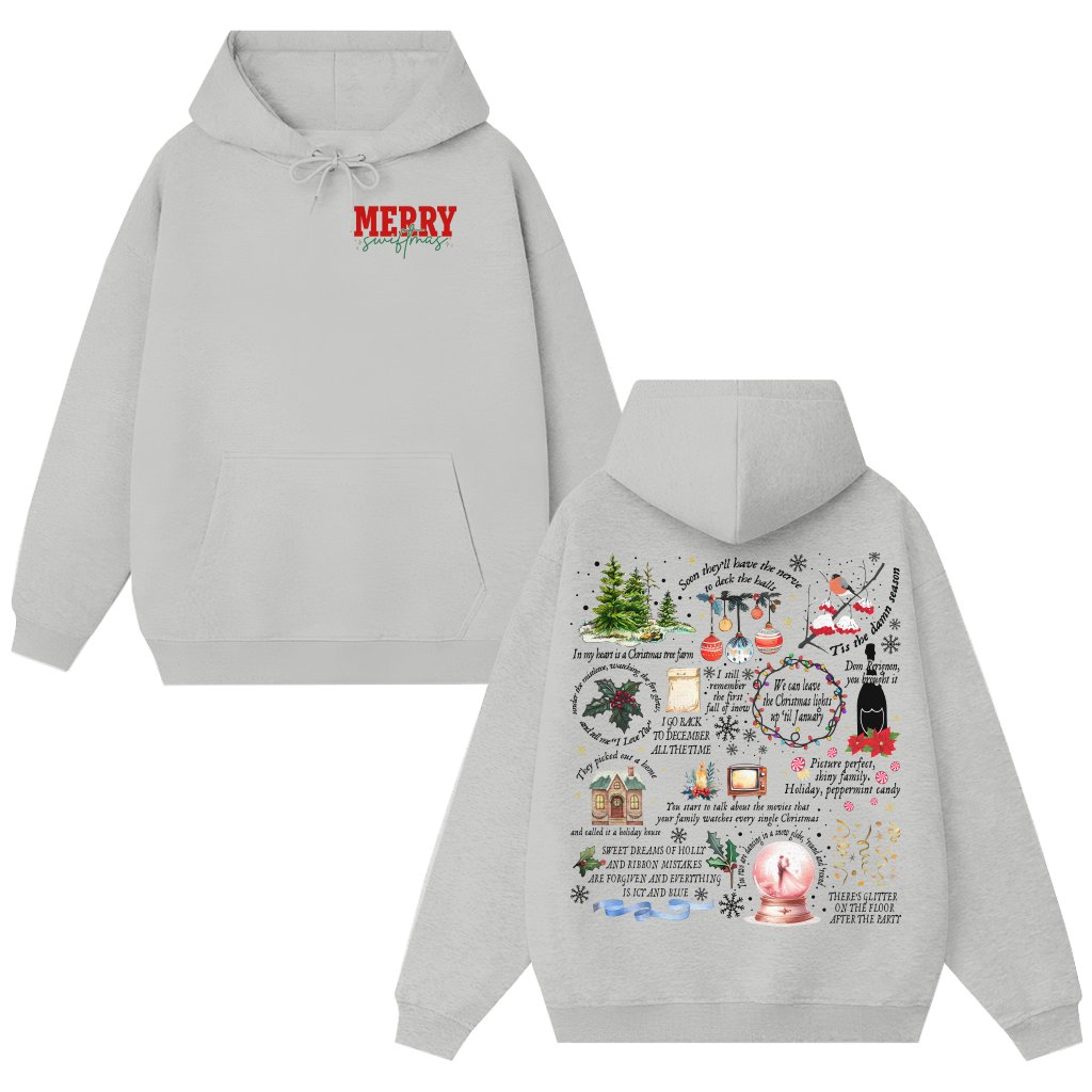 Cozy Vintage Hoodie – Christmas Festive Gift for Men Women - front view
