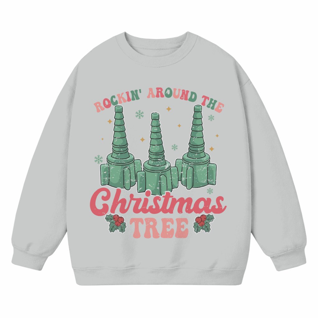 Sweatshirt Christmas Gift for Nurse – Funny Rockin' Holiday Tree - front view