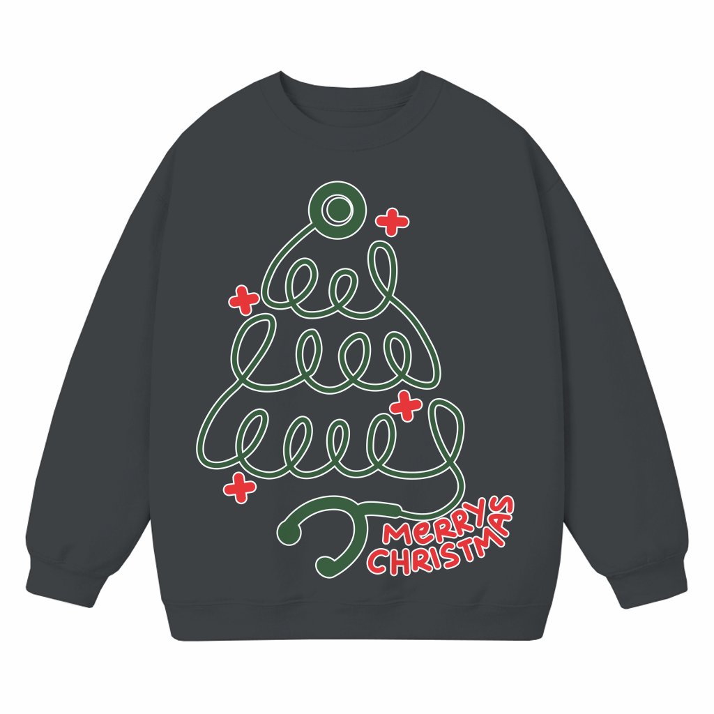 Stethoscope Medical Sweatshirt – Christmas Gift for Nurse Cute - front view