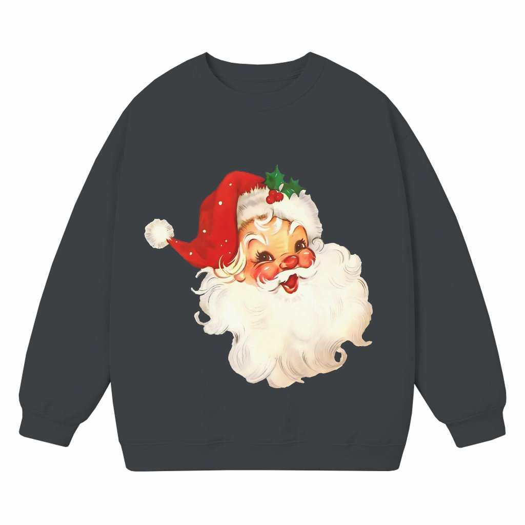 Retro Santa Sweatshirt – Christmas Gift for Women - front view