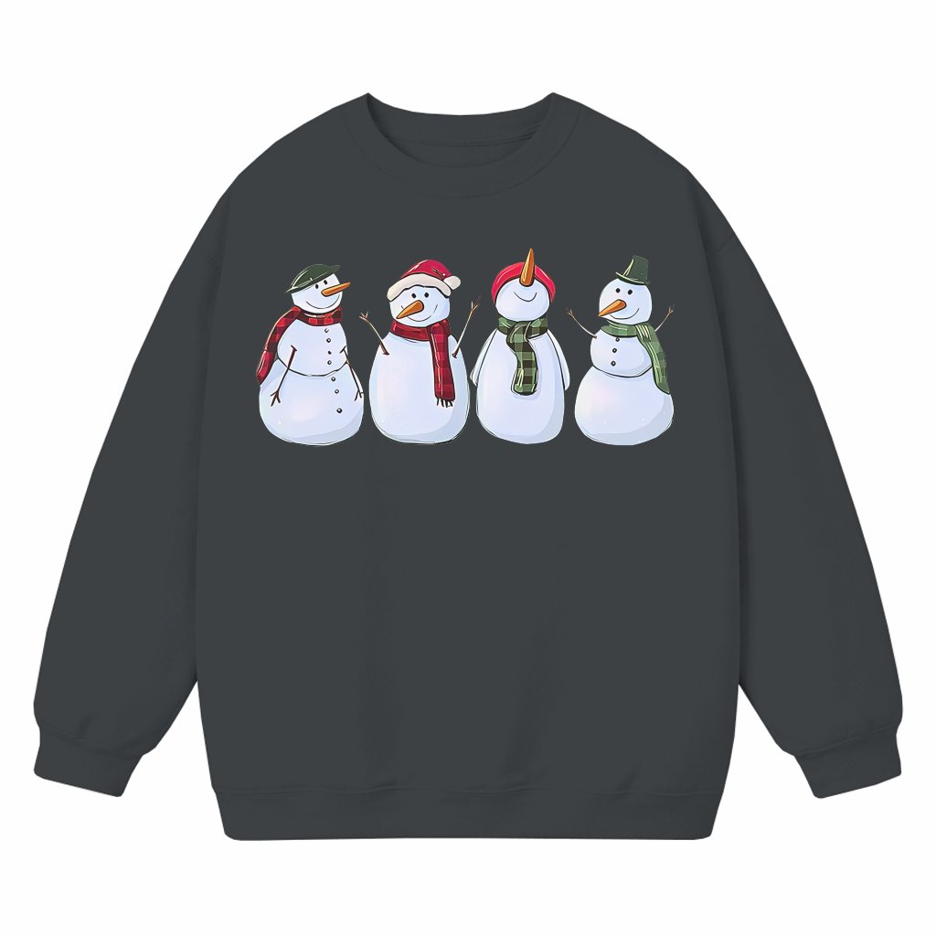 Cute Snowman Sweatshirt – Christmas Holiday Gift for Men Women - front view