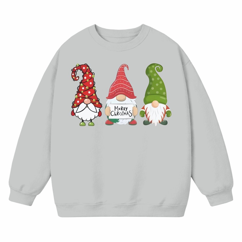 Cute Funny Christmas Gnomes Sweatshirt – Christmas Gift for Gnome Lovers - front view