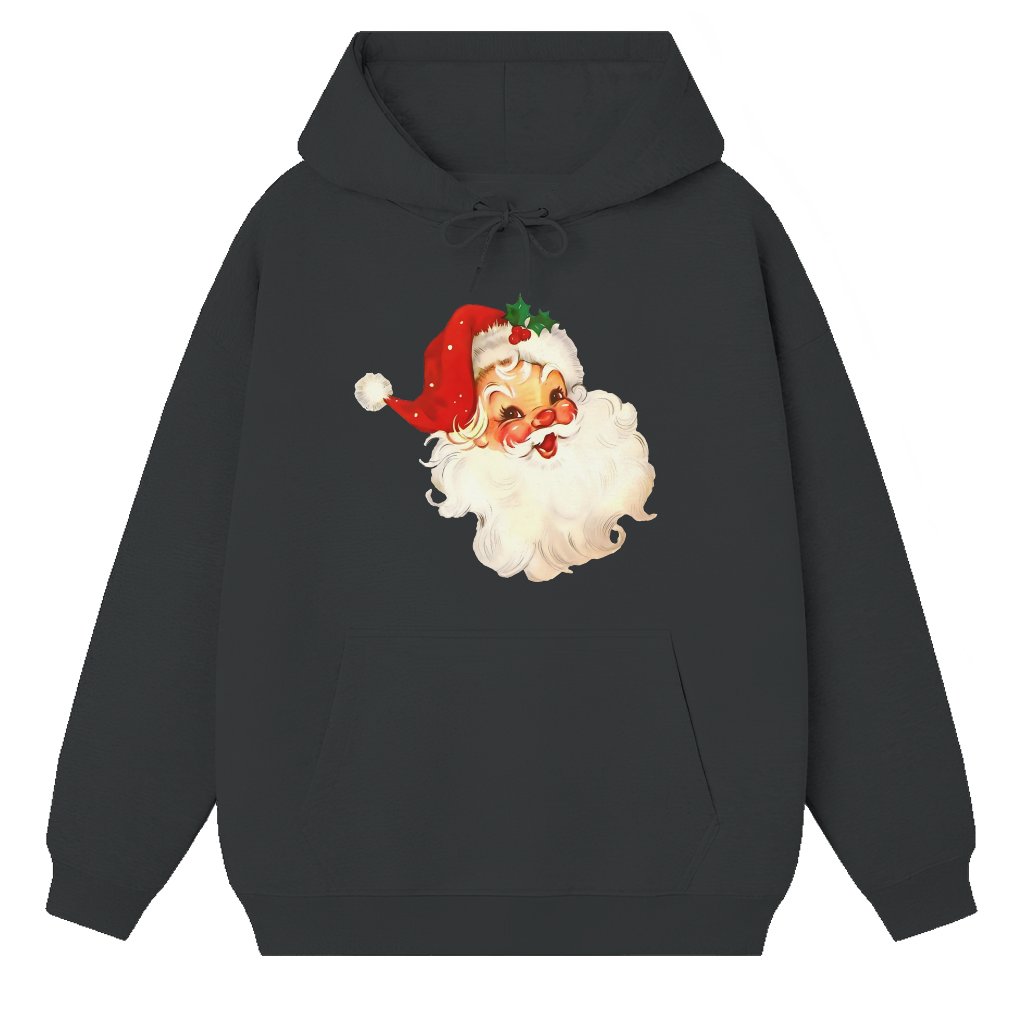 Vintage Retro Santa Hoodie – Christmas Gift for Women - front view
